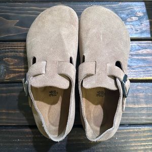 Birkenstock London Brown Suede Clog